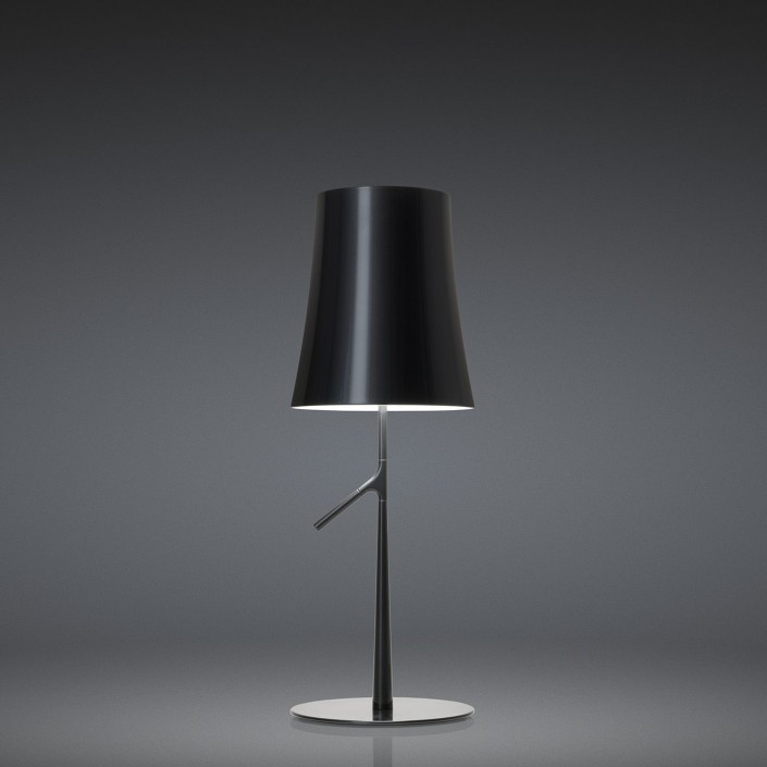 Lampe de table Birdie de couleur graphite pour la marque Foscarini chez Valente Design