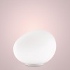 Lampe de table Gregg avec base blanche pour la marque Foscarini chez Valente Design