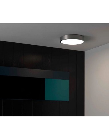 Plafonnier Mallon LED nickel mat en situation Astro Lighting Valente Design