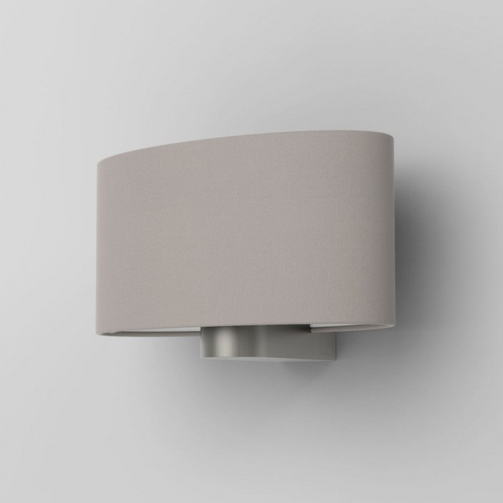 Applique Napoli Nickel Mat abat-jour gris putty Astro lighting Valente Design