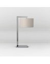 lampe de table ravello chrome et abat-jour gris putty astro lighting 