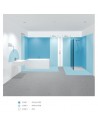 Volumes salle de bains pour installation plafonnier Sabina 280 chrome astro lighting Valente Design