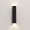 applique extérieure Ava 300 noir Astro Lighting Valente Design de face