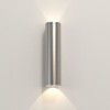 applique extérieure Ava Coastal 300 acier brossé Astro Lighting Valente Design de face