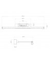 Dimensions Applique Goya 760 grand modèle Astro Lighting - Valente Design