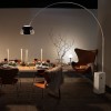 Lampadaire Arco LED Flos Pier Giacomo et Achille Castiglioni Valente Design dans salle à manger