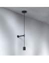 Pendant Suspension Kit 3 noir astro lighting valente design en tête de lit