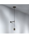Pendant Suspension Kit 3 noir astro lighting valente design en tête de lit
