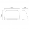 Dimensions applique Mast Twin Astro Lighting - Valente Design 