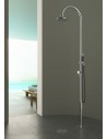 Douche de piscine ORIGO ALL STEEL Shower C50AS.ME pomme de douche + mitigeur + douchette Fontealta Valente Design mise en scène