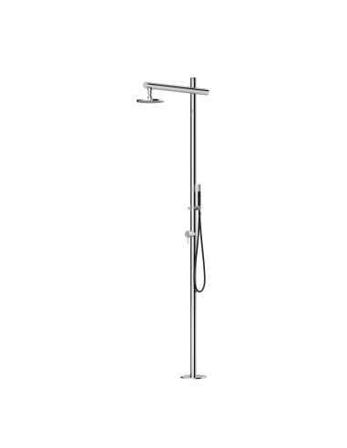 Douche pour piscine Onda Shower D50.ME pomme de douche 200 mm S06 + mitigeur + douchette Fontealta Valente Design