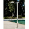 Douche extérieure Square Shower Q86.M pomme de douche 200x200 mm S07 + mitigeur Fontealta Valente Design mise en scène