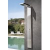 Colonne de douche murale In&Out Shower P22.M pomme de douche intégrée + mitigeur Fontealta Valente Design bord de piscine