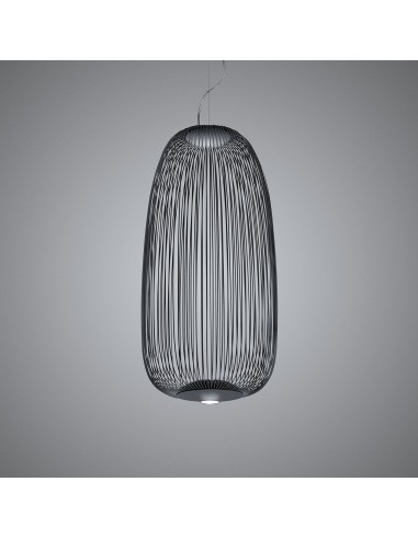 Suspension Spokes 1 noire Foscarini Valente Design