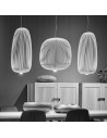 Suspension Spokes 1 blanche Foscarini Valente Design en composition