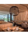 Suspension Spokes 2 Large noire Foscarini Valente Design salon