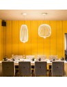 Suspension Spokes 2 blanche Foscarini Valente Design en composition