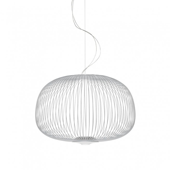 Suspension Spokes 3 noire Foscarini Valente Design mise en scène