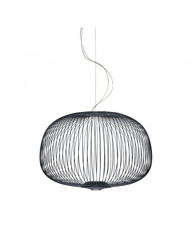 Suspension Spokes 3 noire Foscarini Valente Design mise en scène