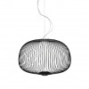 Suspension Spokes 3 noire Foscarini Valente Design mise en scène
