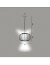 Suspension Spokes 3 noire Foscarini Valente Design mise en scène