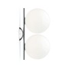 Applique / Plafonnier IC C/W1 Double chrome flos Valente Design Michael Anastassiades