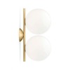 Applique / Plafonnier IC C/W1 Double laiton brossé flos Valente Design Michael Anastassiades