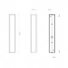 Dimension Applique Salerno 52cm Astro Lighting Valente Design