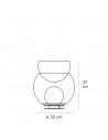 Dimension Lampe de table Giova Medium Fontana Arte Gae Aulenti Valente Design