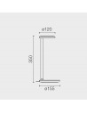 Dimension lampe Oblique Flos Valente Design
