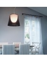 Suspension Ktribe S2 fumée de Philippe Starck pour Flos - Valente Design au dessus de table