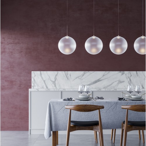Suspension Random Solo blanc satiné Lodes-Studio Italia Design Valente Design