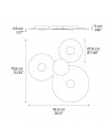 Dimension Plafonnier Bugia Mega Lodes-Studio Italia Design Valente Design