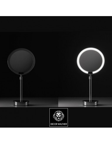 Miroir rond grossissant éclairant sur pied motion sensor JUST LOOK SR - Décor Walther - Valente Design