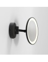 Vue du Miroir Mascali Round LED noir mat dépliée Astro Lighting Valente Design