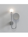 Applique Orb chrome poli Decor Walther Valente Design allumée de face