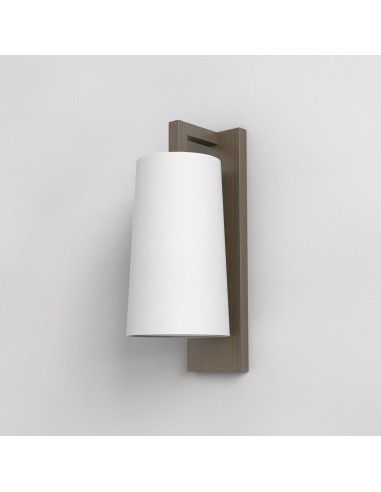 applique Lago 280 bronze abat-jour tissu blanc Astro Lighting Valente Design