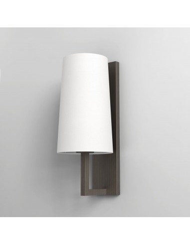 applique riva 350 bronze abat jour tissu blanc Astro Lighting Valente Design