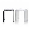 Tabouret douche blanc brillant Decor Walther
