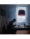 Lampadaire Twiggy LED rouge Foscarini Valente Design mise en scène