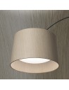 Lampadaire Twiggy Wood noir Foscarini Valente Design diffuseur bois