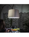 Lampadaire Twiggy Wood noir Foscarini Valente Design éclairé