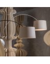 Lampadaire Twiggy Wood noir et grege Foscarini Valente Design