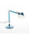 Lampe de table  Artemide Tolomeo Micro bleu anodisé - Valente Design