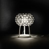 Lampe de table Caboche transparente foscarini Valente Design éclairée