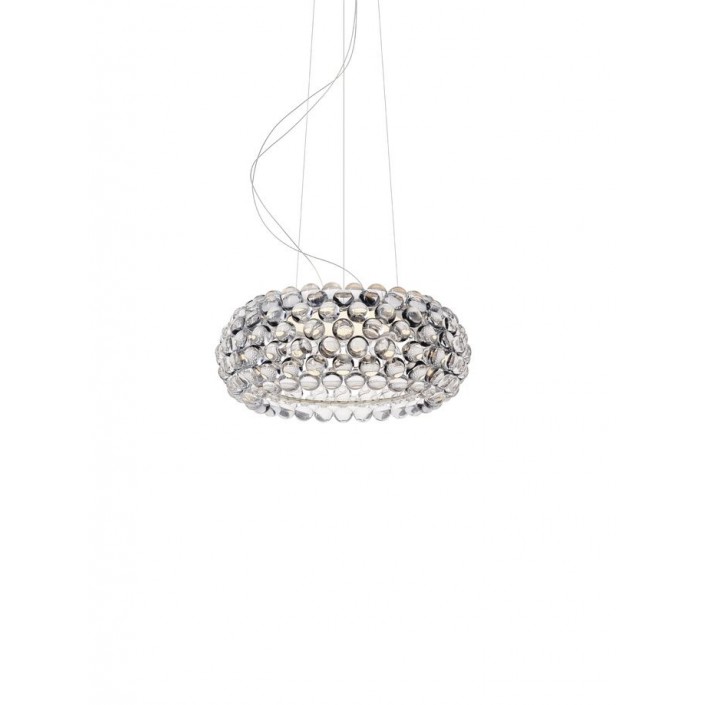 Suspension Caboche Plus media transparent Foscarini Valente Design