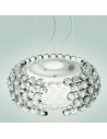 Suspension Caboche Plus transparent Foscarini Valente Design détail stucture