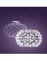 Suspension Caboche Plus transparent Foscarini Valente Design structure