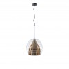 Suspension Cage Large structure blanche diffuseur bronze Diesel Living Lodes Valente Design