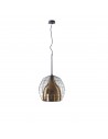 Suspension Cage Large structure noire diffuseur bronze Diesel Living Lodes Valente Design